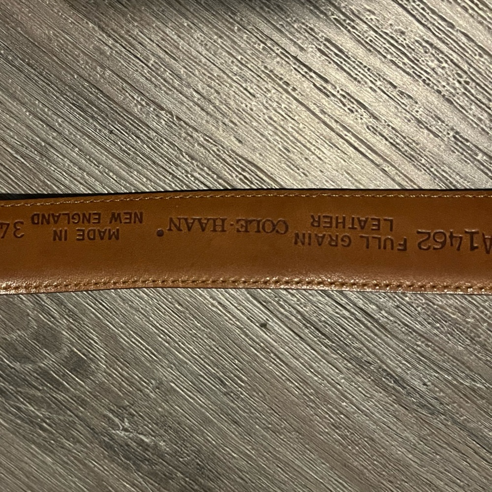 Cole-Haan Full Grain Leather Belt.
